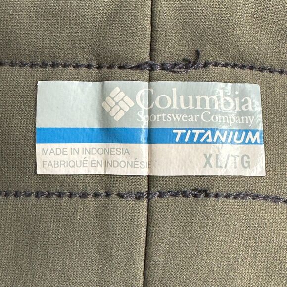 Columbia Titanium Crop Pants Womens XL Brown Fleece Lined Mid Rise Drawstring - Picture 3 of 15